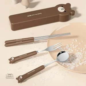 Couverts en bambou pour enfants, style japonais