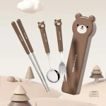 Set de couverts ludiques pour repas japonais enfant