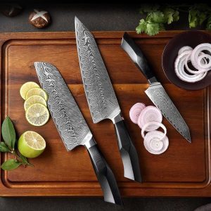 Couteaux japonais professionnels, ensemble de coupe élégant