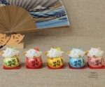 Set porte bonheur maneki neko japonais