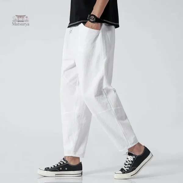 Pantalon japonais, design unique Shinbo
