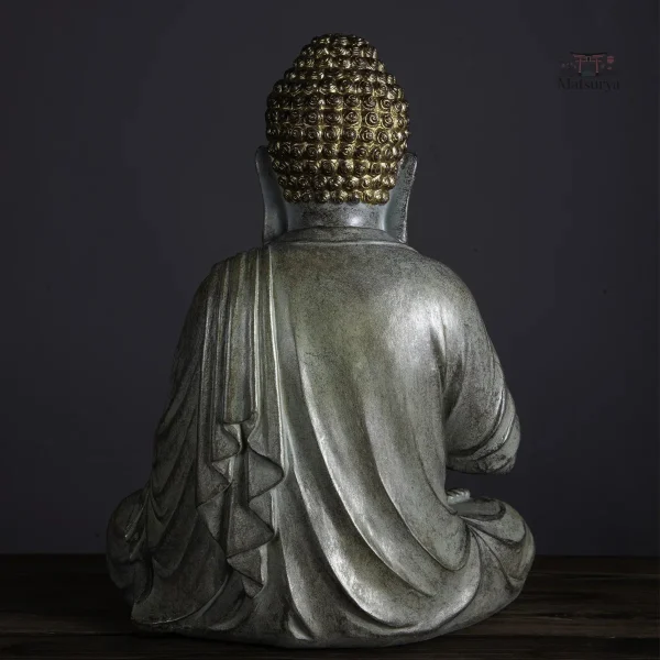 Artisanat japonais représentant Bouddha serein