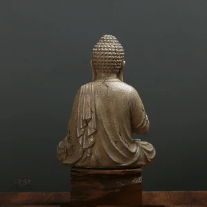 Statue décorative Bouddhiste en bois sculpté