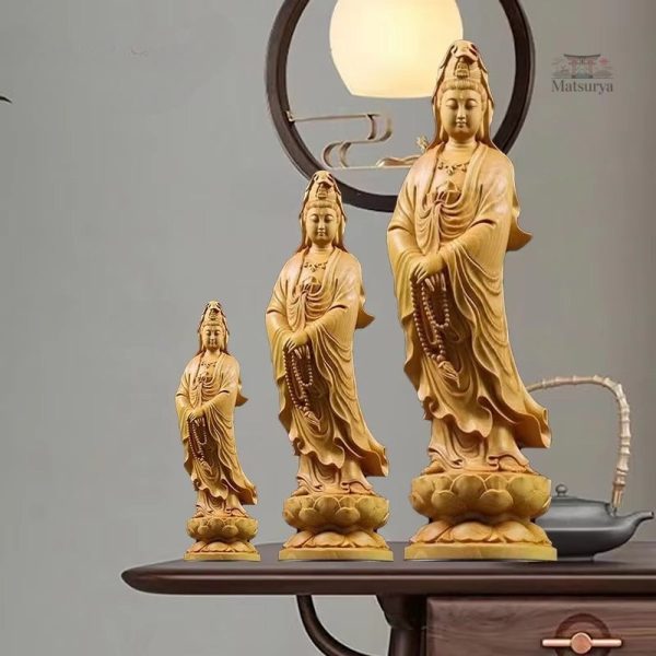 Détail de la statue de Guan Yin