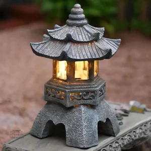 Statue japonaise design en forme de lampe