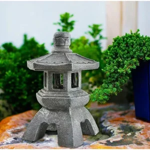 Éclairage solaire japonais pour ambiance zen extérieure