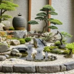 Statue japonaise mini tours en céramique décorative