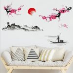 Stickers Japonais avec motifs d'arbres pour embellir vos murs