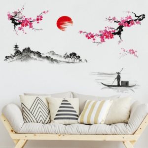 Stickers Japonais avec motifs d'arbres pour embellir vos murs
