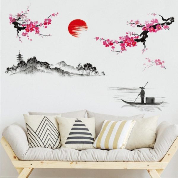 Stickers Japonais avec motifs d'arbres pour embellir vos murs