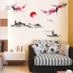 Autocollants arbre japonais, parfaits pour la décoration intérieure
