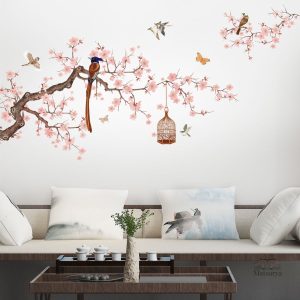 Stickers Cerisier Japonais délicats pour décoration