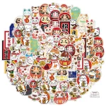 Stickers Chat Porte-Bonheur Japonais
