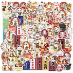 Stickers Japonais avec motifs de chats porte-bonheur