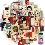 Stickers culture japonaise variés et colorés