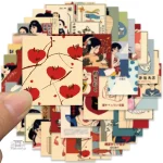 Stickers art japonais avec designs modernes
