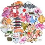 Stickers de voyage japonais universels