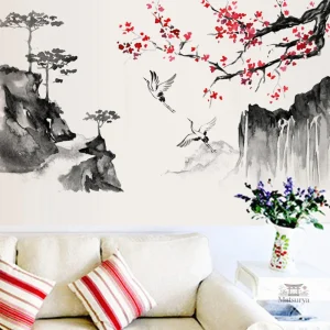 Stickers prune japonaises pour embellissement