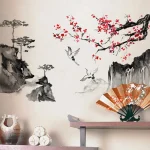 Stickers de fleurs de prune pour art créatif