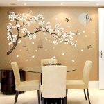 Stickers japonais fleurs colorées pour décoration créative
