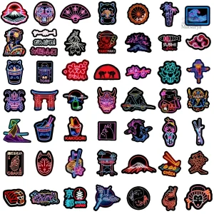 Collection de stickers Kyoto, embellissement culturel japonais
