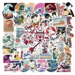 Stickers Ukiyo-e inspirés de l'art traditionnel japonais