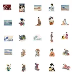 Stickers artistiques Ukiyo-e pour embellir vos objets