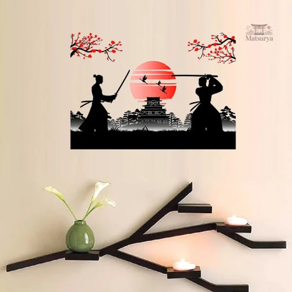 Stickers muraux art japonais pour chambre