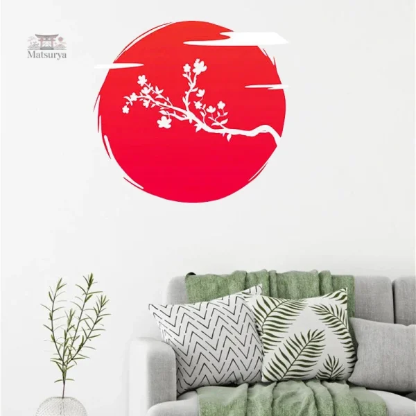 Stickers japonais décoratifs pour murs