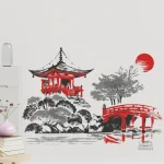 Stickers muraux inspirés du Japon
