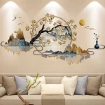 Stickers muraux japonais chic pour décoration intérieure