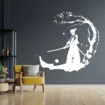 Stickers décoratifs samouraï, design japonais unique et artistique