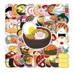 Stickers repas japonais décoratifs et amusants
