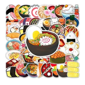 Stickers repas japonais décoratifs et amusants