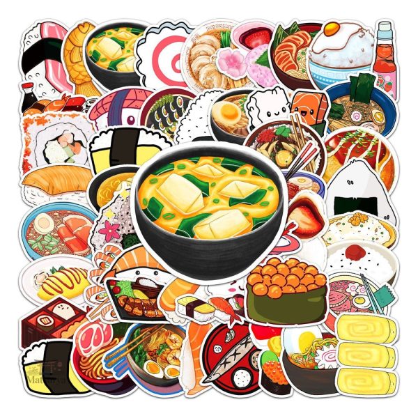Stickers esthétiques pour cuisine japonaise