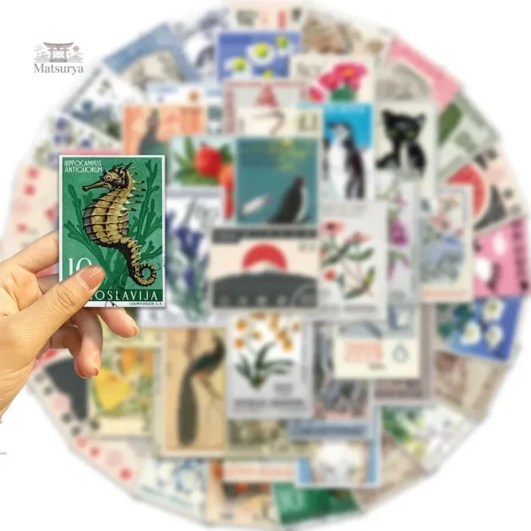Stickers timbre japonais pour décoration créative