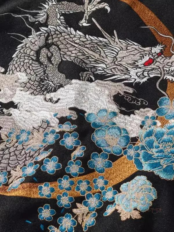 Veste bomber avec motifs inspirés du Japon