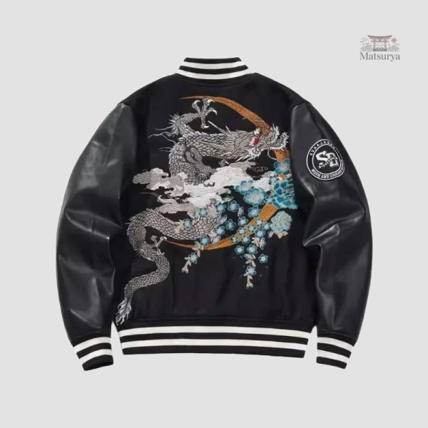 Sukajan jacket avec design unique et coloré