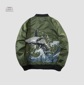 Sukajan Green, veste traditionnelle japonaise au style unique