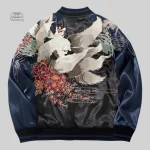 Sukajan homme avec motif renard élégant