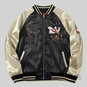 Veste japonaise homme motif renard
