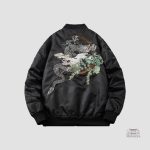 Jacket Sukajan avec motifs emblématiques du Japon