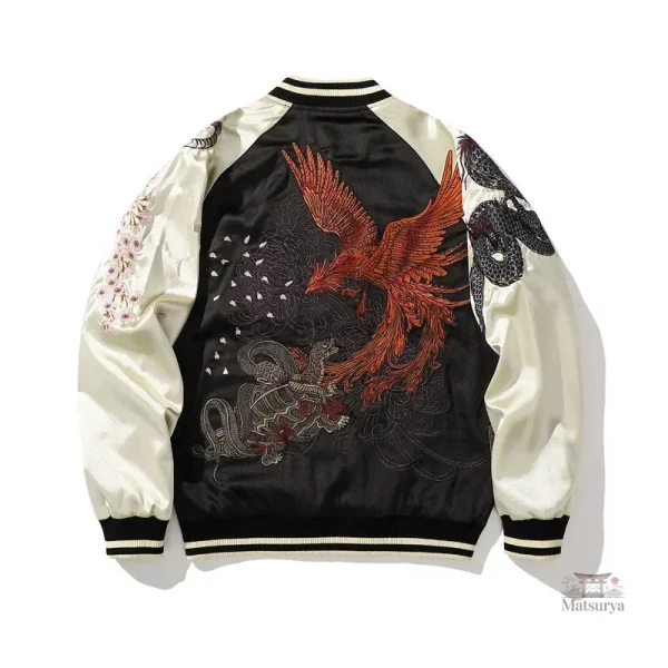 Sukajan en satin, influence japonaise