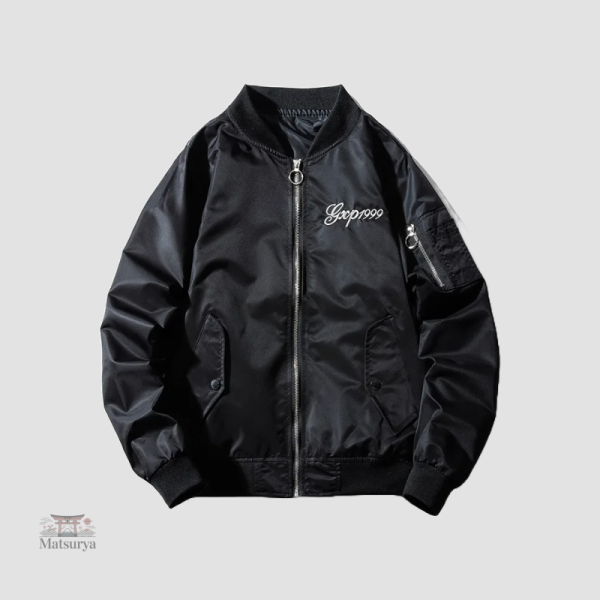 Veste Sukajan style japonais avec tigre brodé