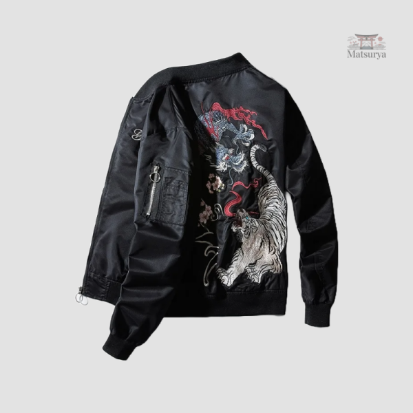 Jacket Sukajan Tiger, design unique et coloré