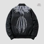 Veste emblématique japonaise avec broderie phoenix