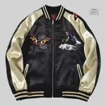 Veste Sukajan avec design inspiré de Godzilla