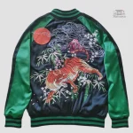 Sukajan Tigre en motif Bambou
