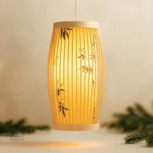 Suspension en bambou pour décoration japonaise