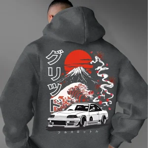 Sweat à capuche avec design inspiré du Japon